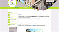 Desktop Screenshot of ehpad-les-savarounes.com
