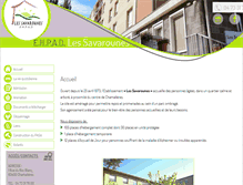 Tablet Screenshot of ehpad-les-savarounes.com
